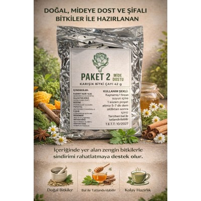 Kudret Narlı Mide Dostu Bitkisel Karışım Çayı