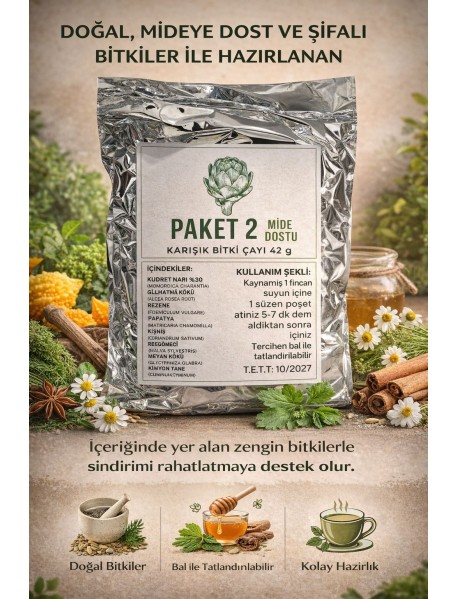 Kudret Narlı Mide Dostu Bitkisel Karışım Çayı