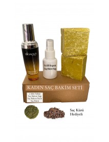 Kadın Saç Bakım Seti - Saç Dökülme - Saç Çıkarma Seti 