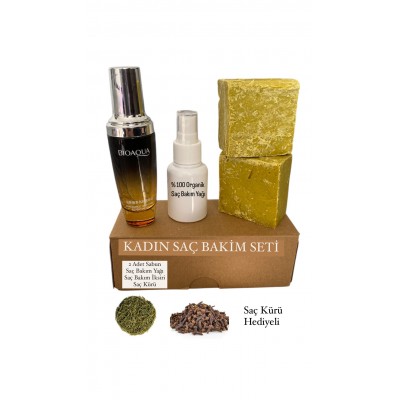 Kadın Saç Bakım Seti - Saç Dökülme Karşıtı - Saç Çıkaran Yağ Seti