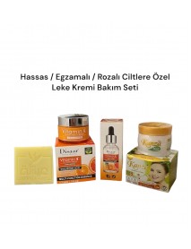Hassas - Dermatit - Rozalı - Egzamalı  Cilde Özel Leke Karşıtı Bakım Seti 