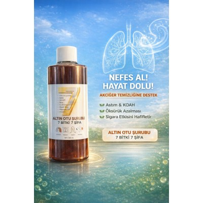 Altın Otu Şurubu - Akciğer Temizliği Destek Ürünü 250 ml
