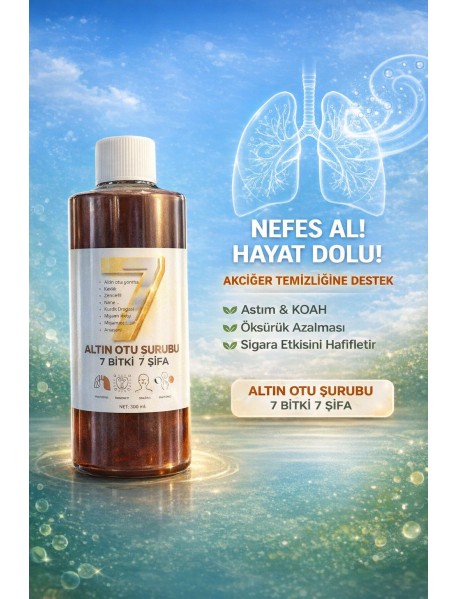 Altın Otu Şurubu - Akciğer Temizliği Destek Ürünü 250 ml 
