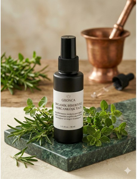 Biberiye ve Mercanköşk Saç Bakım Yağı 100 ml
