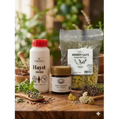 Hayıt Tentürü - Hayıt Macunu - Hanım Çayı 3lü Set 