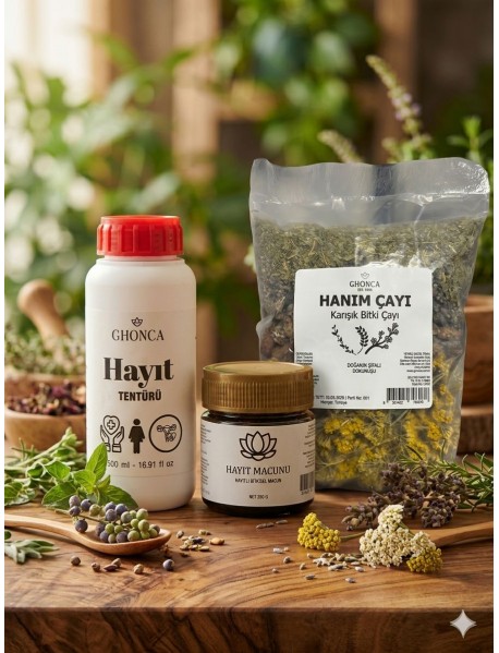 Hayıt Tentürü - Hayıt Macunu - Hanım Çayı 3lü Set 