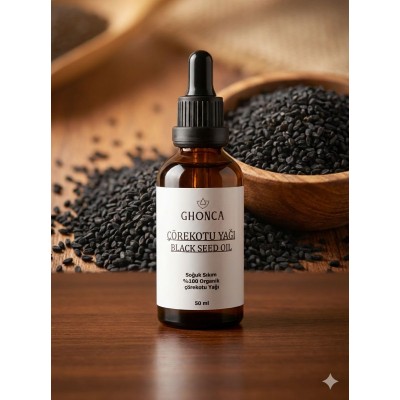 Çörekotu Yağı Soğuk Sıkım %100 Organik 50 ml