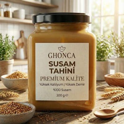 % 100 Doğal Tahin Premium Kalite Çifte Kavrulmuş 300 g